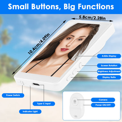 Vlog Selfie Monitor Screen Magnetic Rear Camera Phone