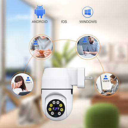 1080P Outdoor Wired WiFi PTZ Security Camera, 2.4G&5GWiFi, Auto Tracking, 2 Way Audio, Spot Night Vision, SD Card & Cloud Storage
