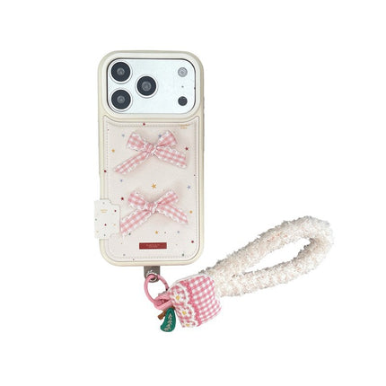 Korean-Style Colorful Star Ribbon Bow Phone Case