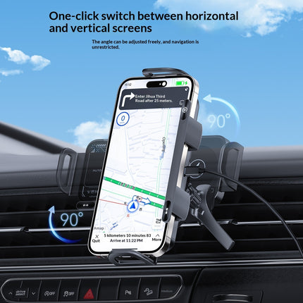 Wireless Fast-Charging Car Phone Holder