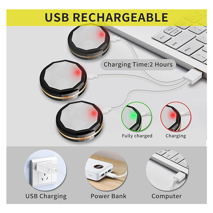 3-Pack Rechargeable Motion Sensor LED Lights Cabinet Lighting Night Light