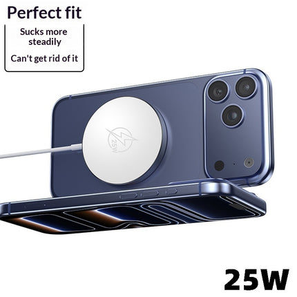 25w Magnetic Wireless Charger Made Of Metal Ideal For Wireless Charging Of Mobil
