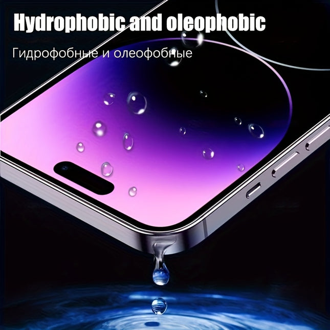 8-Pack HD Tempered Glass Screen Protector iPhone 14 15 16 17 Pro Max Plus Air