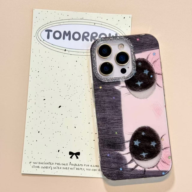 Cute Doodle Star With Big Eyes Creative Hard Phone Case