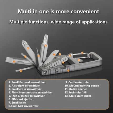 In 1 Multi-Function Gadgets Stainless Steel Combination