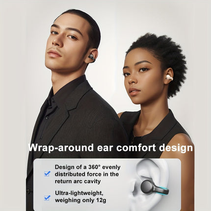 Wireless Open-back Headphones, Bluetooth Clip-on Earbuds, Sports Headphones, Ult