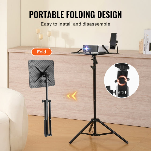 Projector Stand, Laptop Stand Tripod Adjustable Height From