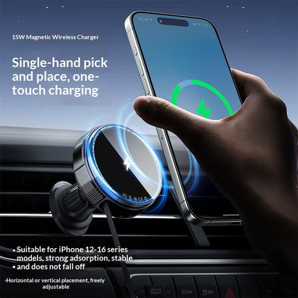 Magnetic Car Vent Mount Wireless Charging Phone Holder