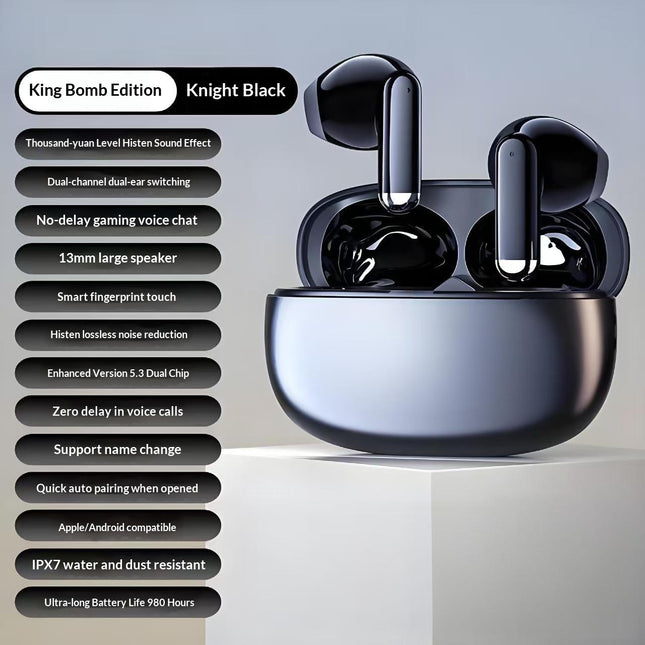 True Wireless Noise-canceling Bluetooth Earbuds With High Sound Quality And Ultr