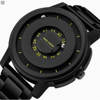 Black shell yellow / Steel strip style