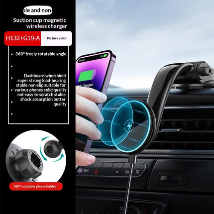 Qi 20 In-Car Phone Holder With Magsafe Magnetic Wireless