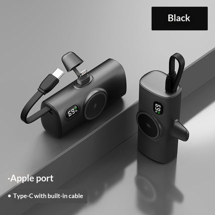 Wireless Magnetic Watch Power Bank With Built-in Cable
