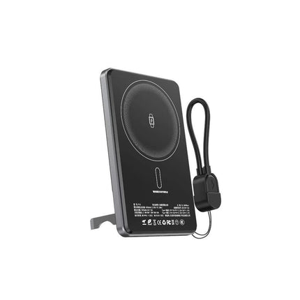 Ultra-thin Wireless Magnetic Fast Charger With 15w Power Bank Dual Pop-up Displa