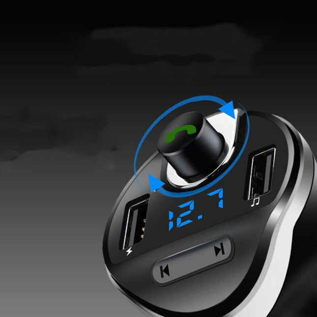 T20 Bluetooth FM Transmitter Car Hands-free MP3 USB Charger