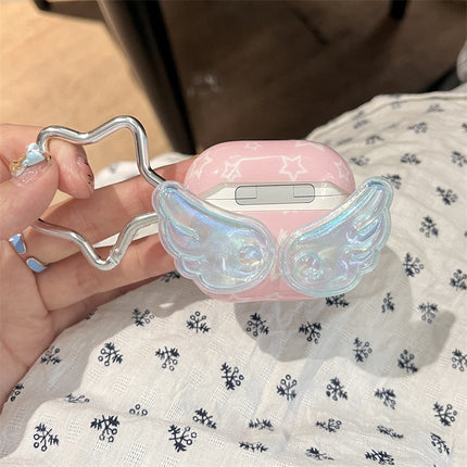 Cartoon 3D Angel Wings And Stars Earphone Case