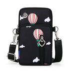 black hot air balloon