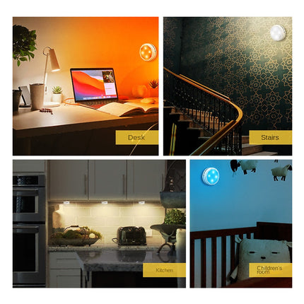 3-Pack Rechargeable Motion Sensor LED Lights Cabinet Lighting Night Light