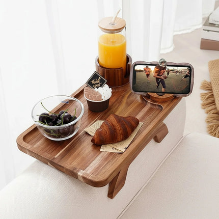 Sofa Armrest Tray And Three-In-One Clip-On Desktop Tv Tray