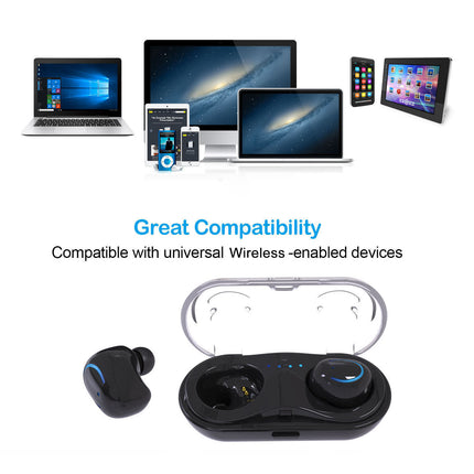 Wireless TWS Stereo Earbuds - Bluetooth In-Ear Headphones