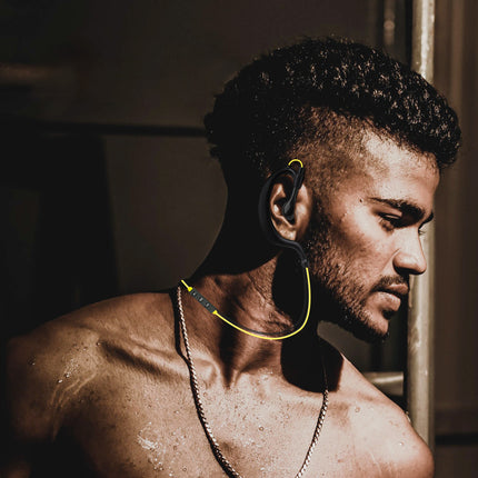 Wireless Headsets V4.1 Sport In-Ear Stereo Headphones Sweat-proof Neckband Earbuds With Mic Deep Bass HiFi Earphones For Running Hiking Travel