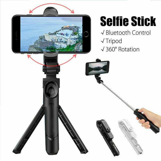 Bluetooth Selfie Tripod Telescopic Stick Remote Monopod