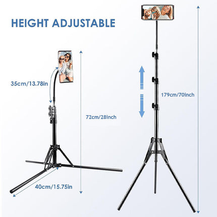 Cm Tall Flexible Phone Tripod With Gooseneck Heavy Duty