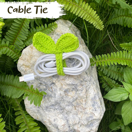 Cute Knitted Crochet Leaf Sprout,lucky Handmade Multi-functional Crochet Accesso