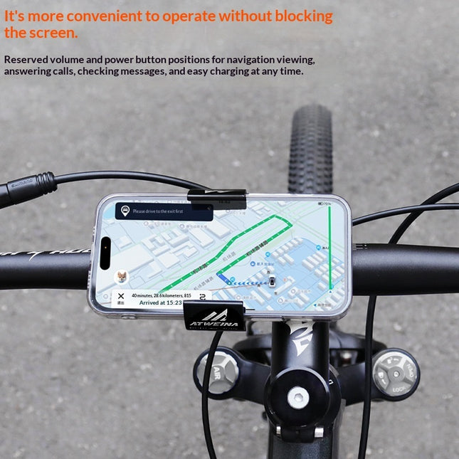 Hidden-style Bicycle Aluminum Alloy Phone Navigation Mount