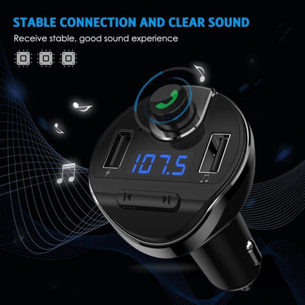 T20 Bluetooth FM Transmitter Car Hands-free MP3 USB Charger