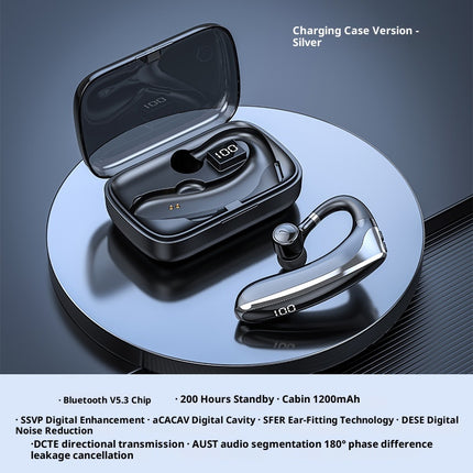 Digital Display Ear-mounted Single-ear Ultra-long Life Battery In-ear Bone C