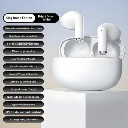 True Wireless Noise-canceling Bluetooth Earbuds With High Sound Quality And Ultr