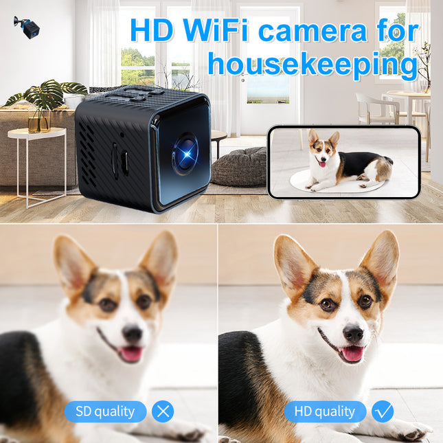Mini WiFi Surveillance Camera Night Vision Motion Detection 1080P