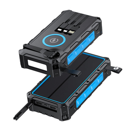 High Capacity Emergency Solar And Hand Crank Power Bank