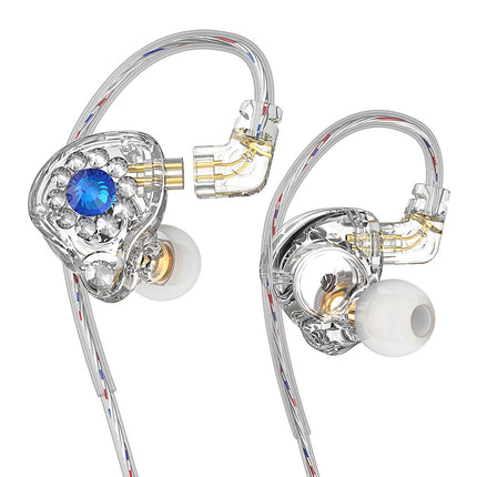 Private Model Q3pro Wired In-ear Music Headset Plug Diamond-embedded Singing Anc