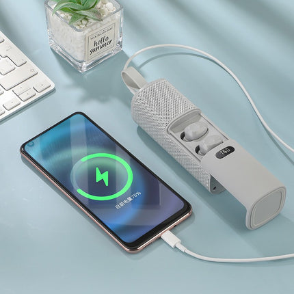 3-in-1 Bluetooth Speaker Headphones Power Bank 2000mAh