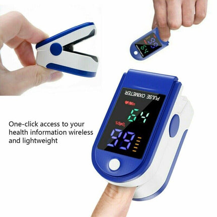 Finger Pulse Oximeter SpO2 Blood Oxygen Heart Rate Monitor