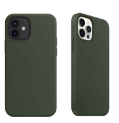 For Silicone Case 12 Liquid Rubber Cover--dark Green