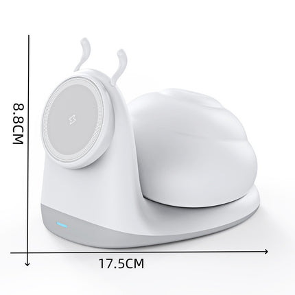 Snail Night Light Magnetic Wireless Charger