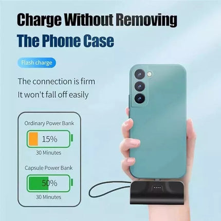 mAh Mini Pocket Capsule Power Bank 20W Fast Charging