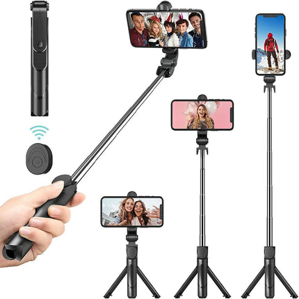 Bluetooth Selfie Tripod Telescopic Stick Remote Monopod