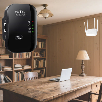 WiFi Extender Booster, WiFi Repeater Range Covers With Ethernet Port, WiFi Signa
