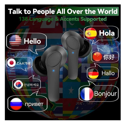 Translator Earbuds 144 Languages Real Time Online Offline Translation Earphones