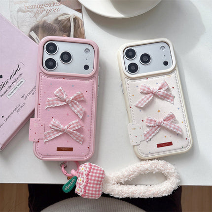 Korean-Style Colorful Star Ribbon Bow Phone Case
