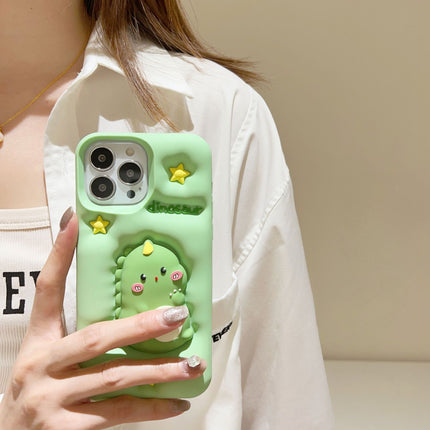 Applicable Decompression Cute Green Pressing Star Phone Case