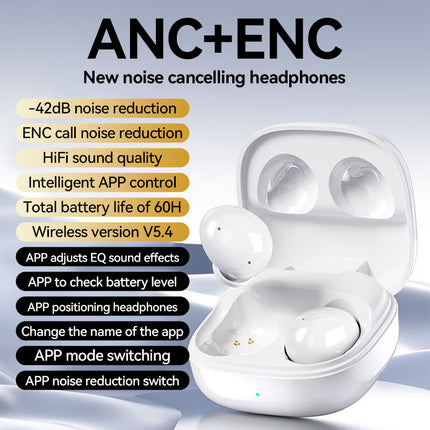 S07 Bluetooth Sports Earbuds with ANC ENC Noise Cancellation