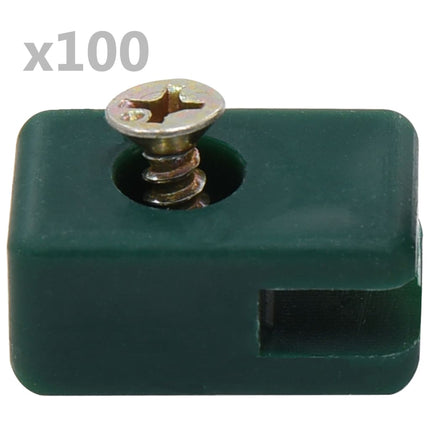 Tension Wire Holder With Screw, 100 Sets, Anthracite