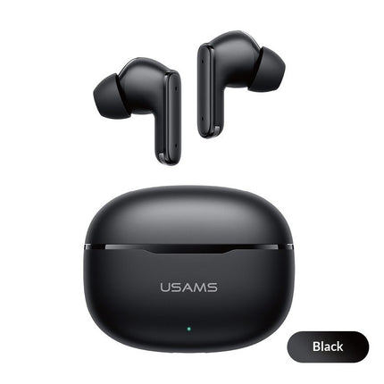 Wireless Bluetooth In-Ear Earbuds with Short Stem - Black/White