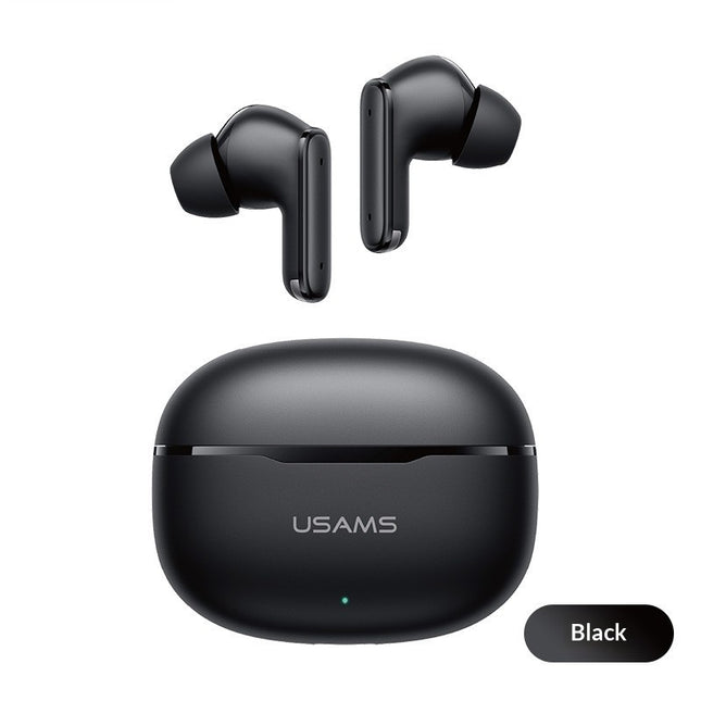 Wireless Bluetooth In-Ear Earbuds with Short Stem - Black/White