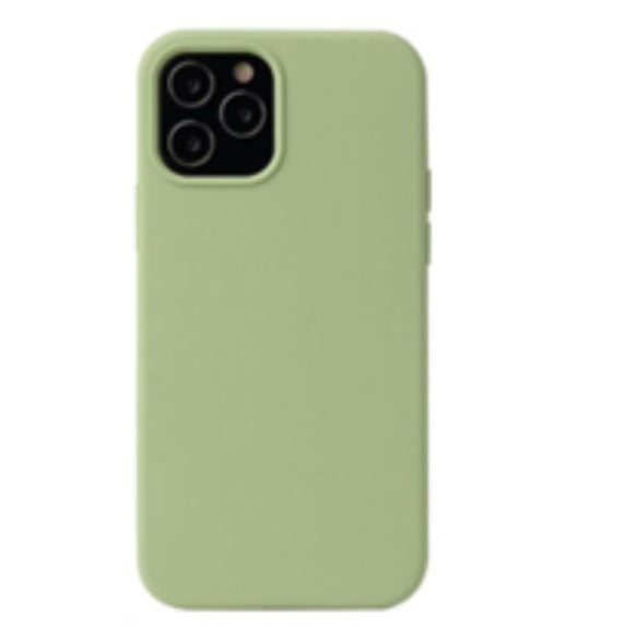 For Silicone Case 12 11 Pro X Xr Xs Max 8 7 6 Liquid Rubber Cover-mint Green