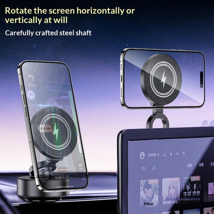 Foldable Car Phone Holder With 15W Wireless Charger